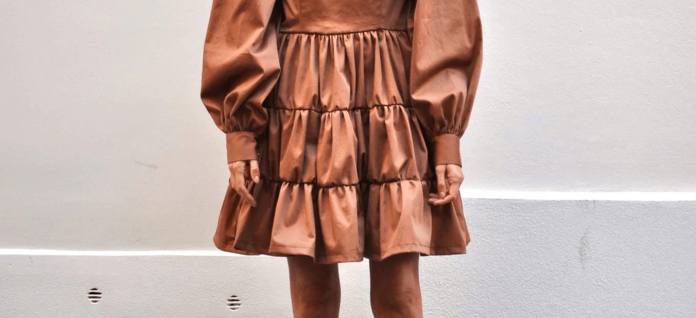 robe plissée rose brillant femme
