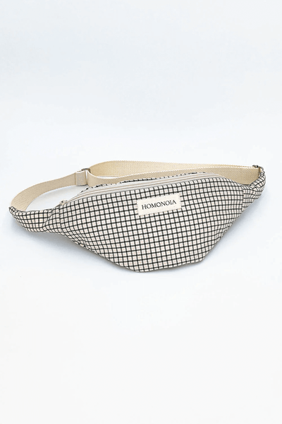 Banane à carreaux vert et rose 1