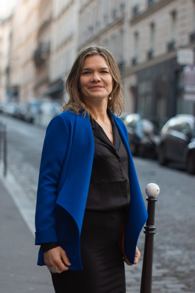 Veste femme habillée I'm the boss bleu électrique précommande