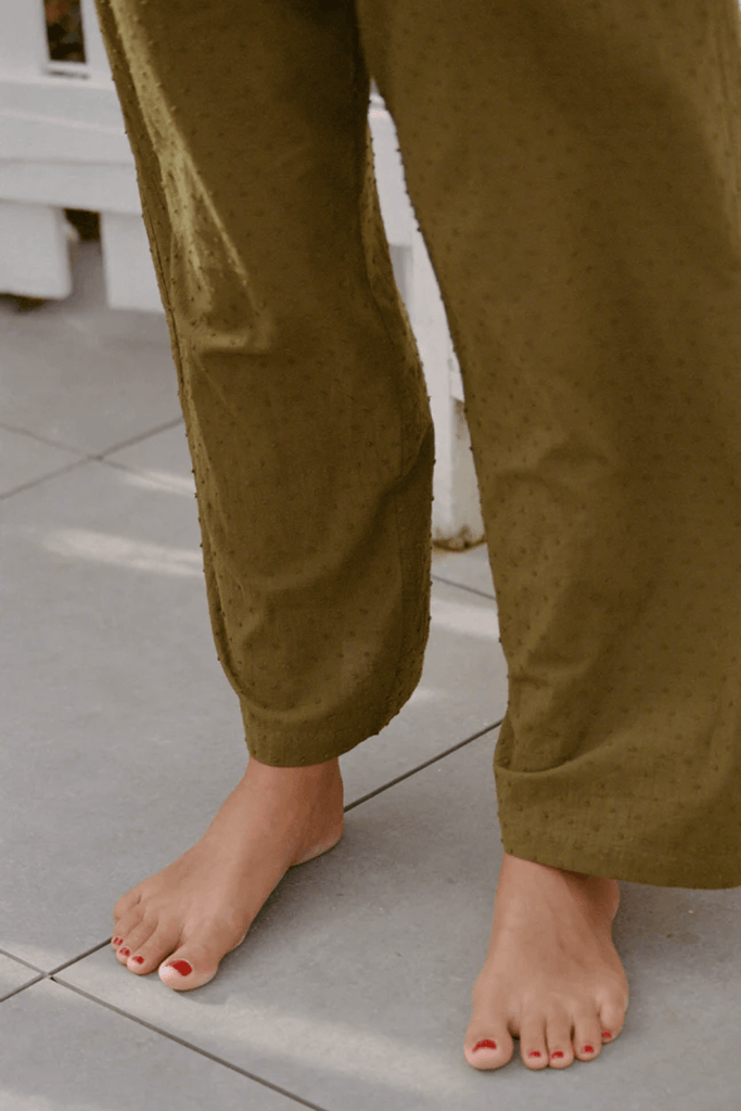 Pantalon Mimosa - kaki plumetis 3